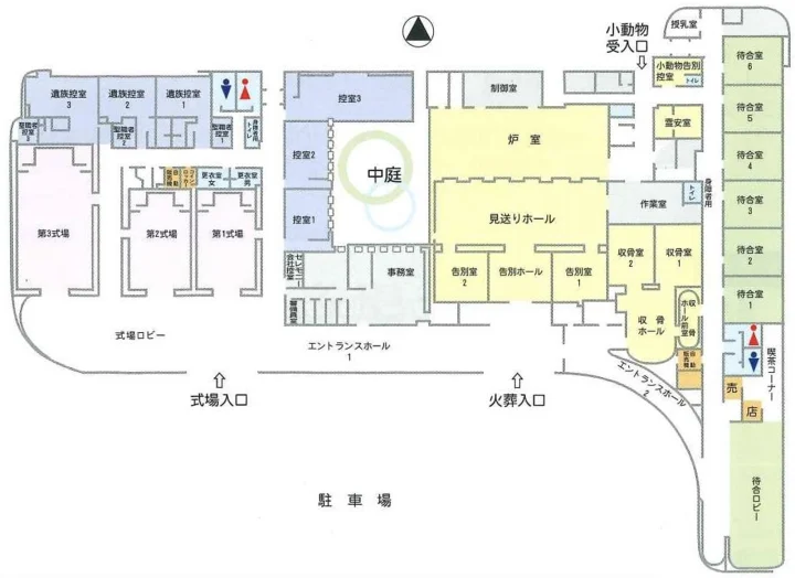 上尾伊奈つつじ苑の平面図