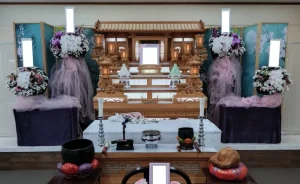 東松山市 イニシャルO家様の令和会館白木祭壇