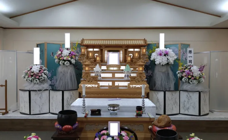 【令和会館】少人数でも温かく。「安心して他の方にも勧められます」とのお声をいただきました